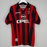 1997/98 AC MILAN MALDINI #3 HOME SHIRT (L) LOTTO