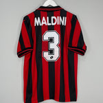 1997/98 AC MILAN MALDINI #3 HOME SHIRT (L) LOTTO