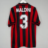 1997/98 AC MILAN MALDINI #3 HOME SHIRT (L) LOTTO