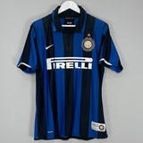 2007/08 INTER MILAN IBRAHIMOVIC #8 *CENTENARY* HOME SHIRT (M) NIKE