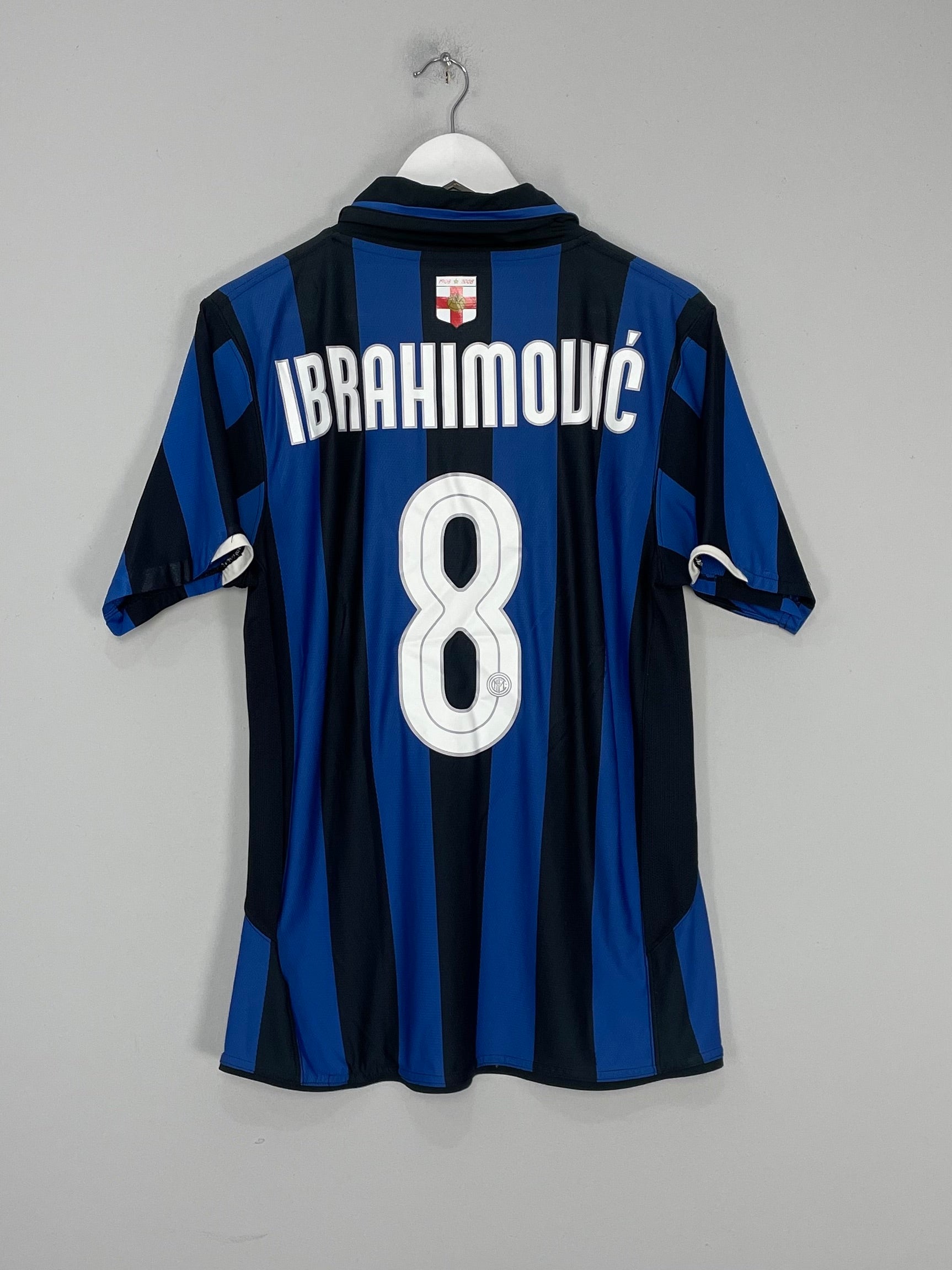 2007/08 INTER MILAN IBRAHIMOVIC #8 *CENTENARY* HOME SHIRT (M) NIKE