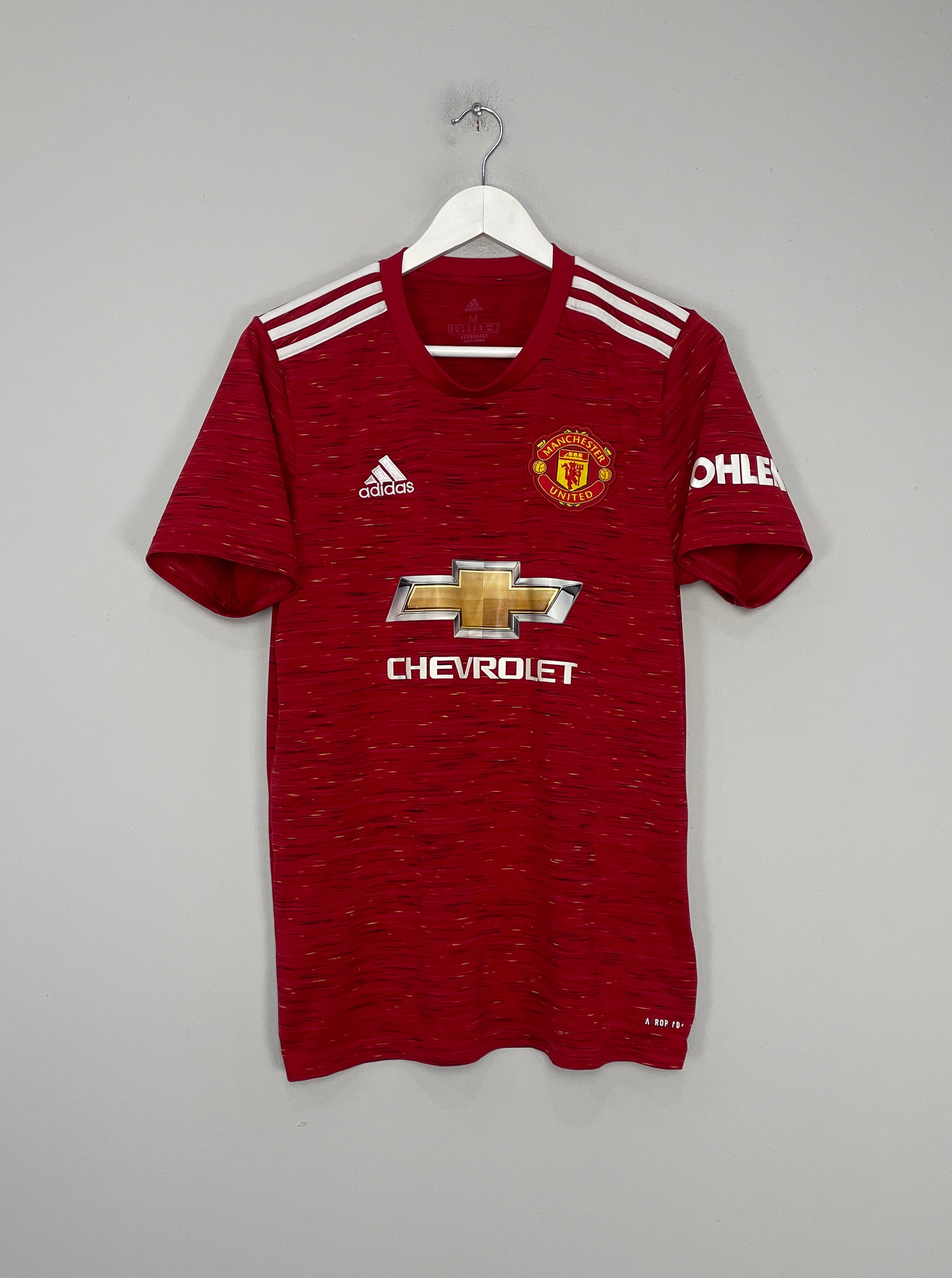 2020/21 MANCHESTER UNITED HOME SHIRT (M) ADIDAS