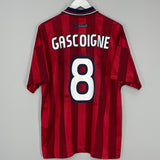 1998/99 ENGLAND GASCOIGNE #8 AWAY SHIRT (L) UMBRO