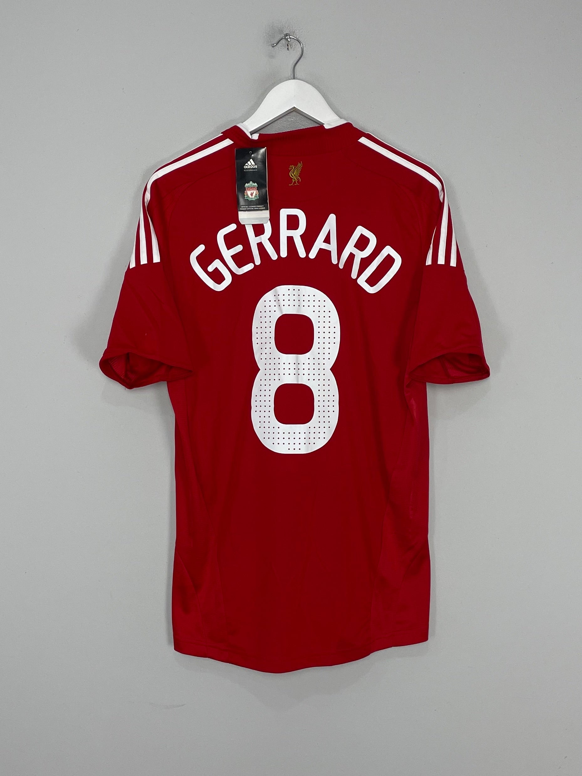 2008/10 LIVERPOOL GERRARD #8 *BNWT* HOME SHIRT (M) ADIDAS