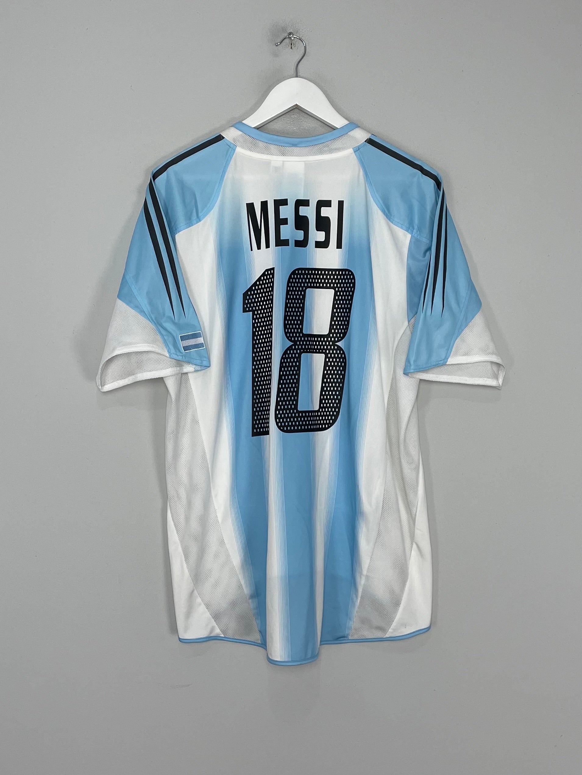 2004/06 ARGENTINA MESSI #18 HOME SHIRT (L) ADIDAS