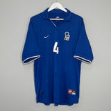 1997/98 ITALY CANNAVARO #4 HOME SHIRT (XL) NIKE