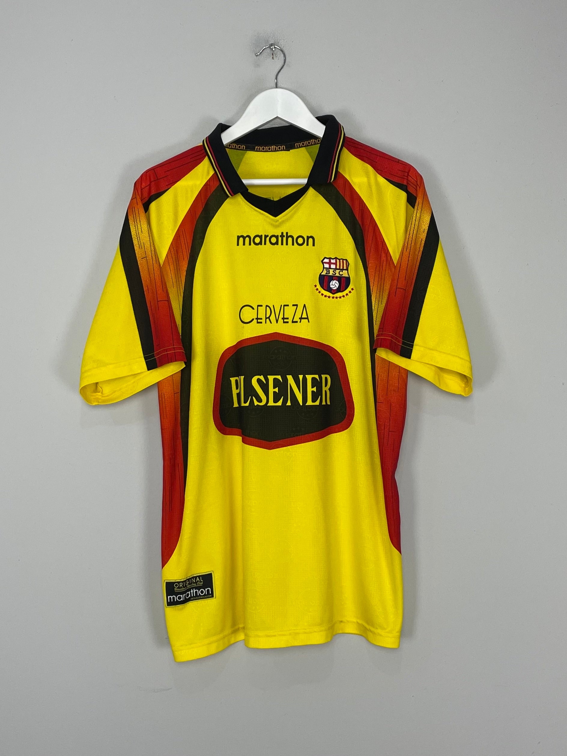 2001 SC BARCELONA HOME SHIRT (L) MARATHON