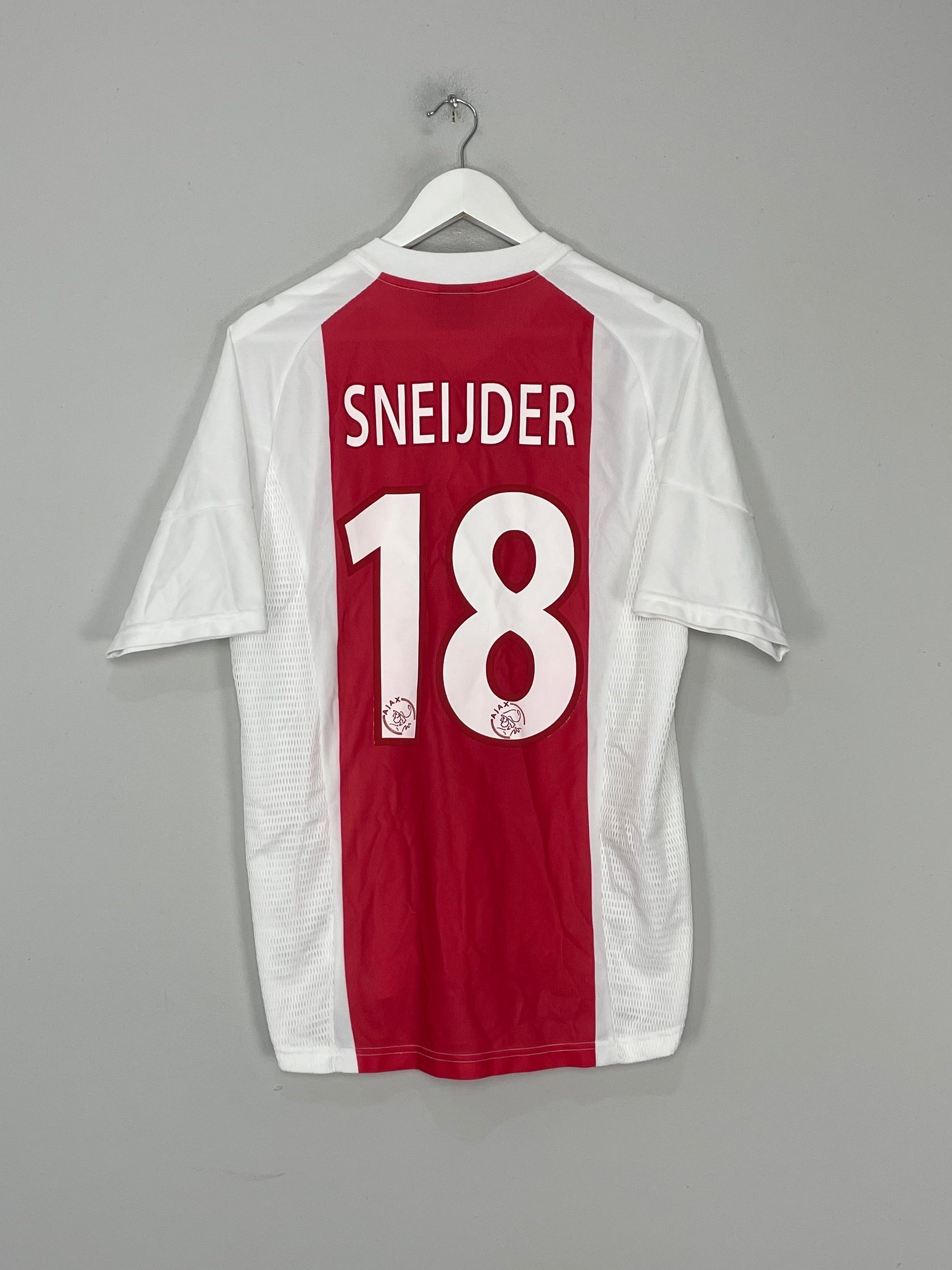 2002/04 AJAX SNEIJDER #18 HOME SHIRT (M) ADIDAS