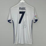 2016/17 REAL MADRID RAUL #7 *SIGNED* HOME SHIRT (M) ADIDAS