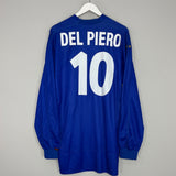 1999/00 ITALY DEL PIERO #10 L/S HOME SHIRT (XL) KAPPA