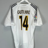 2005/06 REAL MADRID GUTI HAZ #14 HOME SHIRT (L) ADIDAS