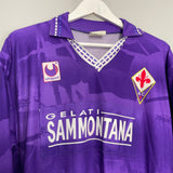 1994/95 FIORENTINA *PLAYER ISSUE* L/S HOME SHIRT (XL) UHLSPORT