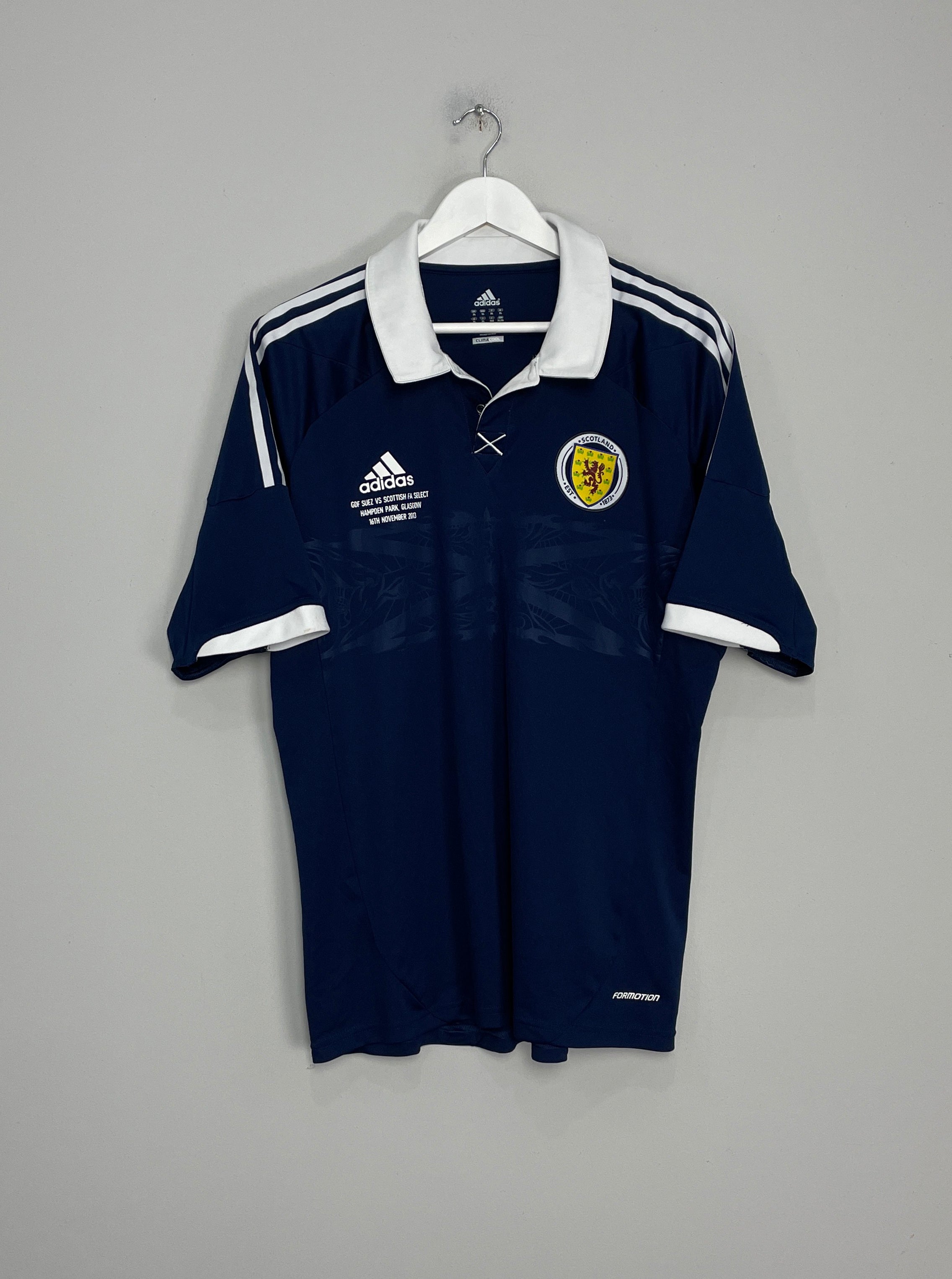 2011/13 SCOTLAND #16 HOME SHIRT (XL) ADIDAS