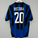 2003/04 INTER MILAN RECOBA #20 HOME SHIRT (M) NIKE