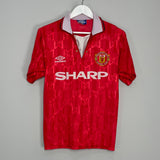 1992/94 MANCHESTER UNITED HOME SHIRT (S) UMBRO