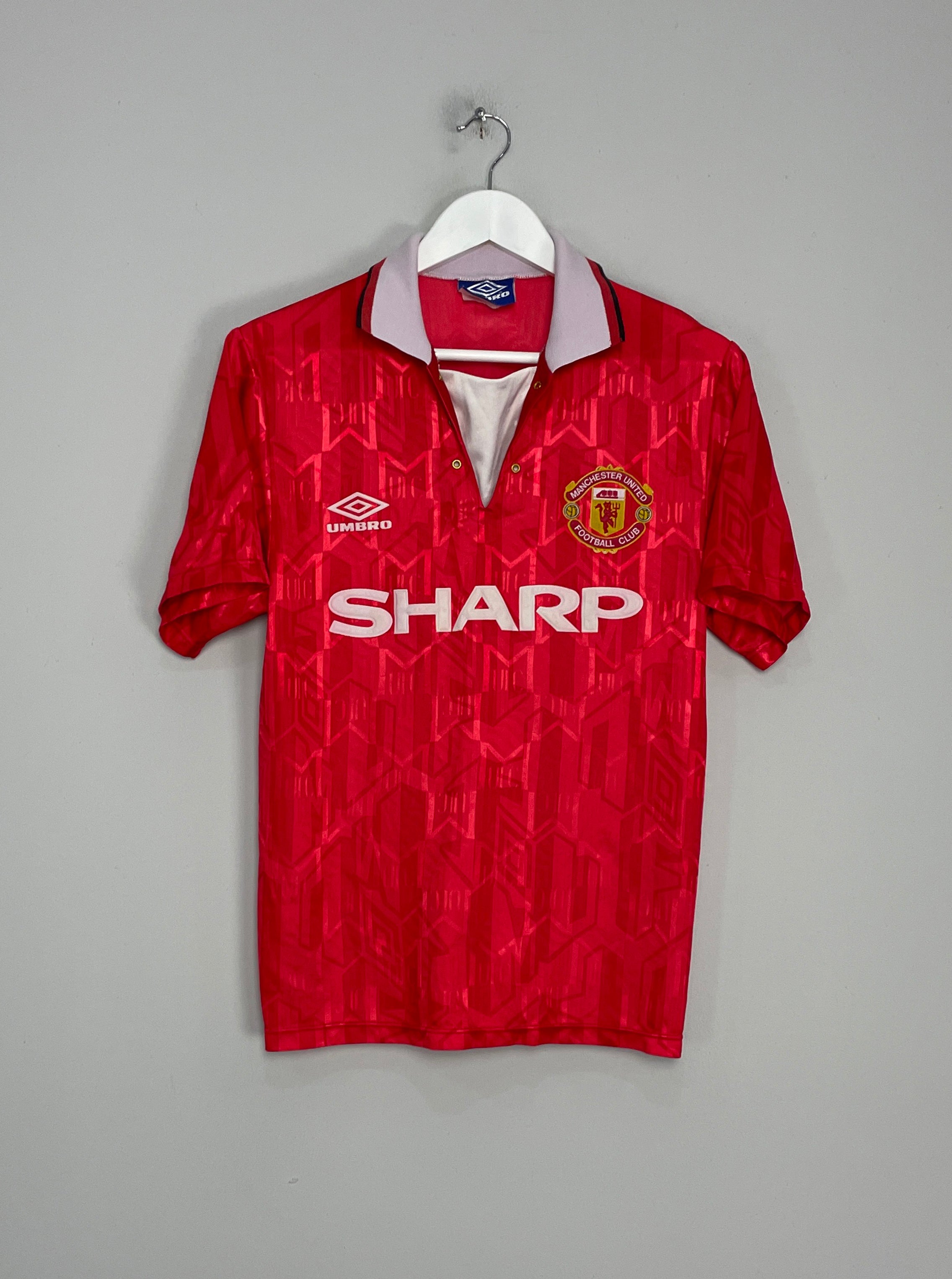 1992/94 MANCHESTER UNITED HOME SHIRT (S) UMBRO