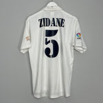 2002/03 REAL MADRID ZIDANE #5 HOME SHIRT (M) ADIDAS