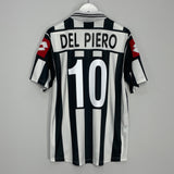 2001/02 JUVENTUS DEL PIERO #10 HOME SHIRT (M) LOTTO