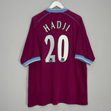 2001/02 ASTON VILLA HADJI #21 HOME SHIRT (XXL) DIADORA