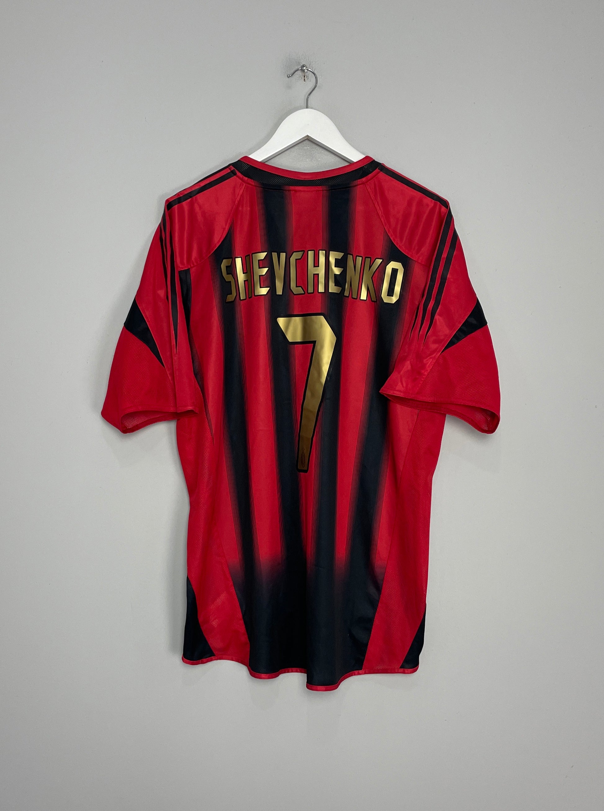 2004/05 AC MILAN SHEVCHENKO #7 HOME SHIRT (XL) ADIDAS