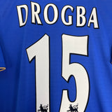 2005/06 CHELSEA DROGBA #15 *CENTENARY* HOME SHIRT (M) UMBRO