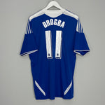 2011/12 CHELSEA DROGBA #11 HOME SHIRT (L) ADIDAS