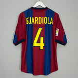 1998/00 BARCELONA GUARDIOLA #4 HOME SHIRT (M) NIKE