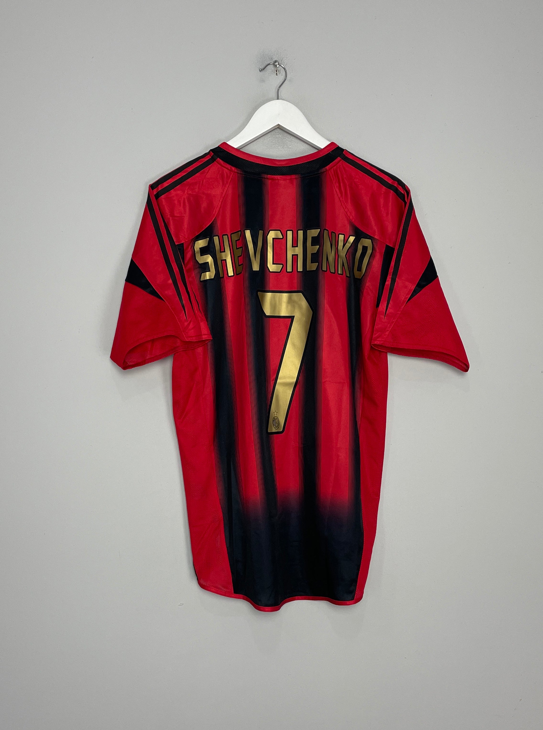 2004/05 AC MILAN SHEVCHENKO #7 HOME SHIRT (M) ADIDAS