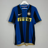 2008/09 INTER MILAN ADRIANO #10 HOME SHIRT (L) NIKE