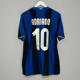 2008/09 INTER MILAN ADRIANO #10 HOME SHIRT (L) NIKE