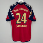 1999/01 BAYERN MUNICH SANTA CRUZ #24 HOME SHIRT (M) ADIDAS