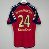 1999/01 BAYERN MUNICH SANTA CRUZ #24 HOME SHIRT (M) ADIDAS