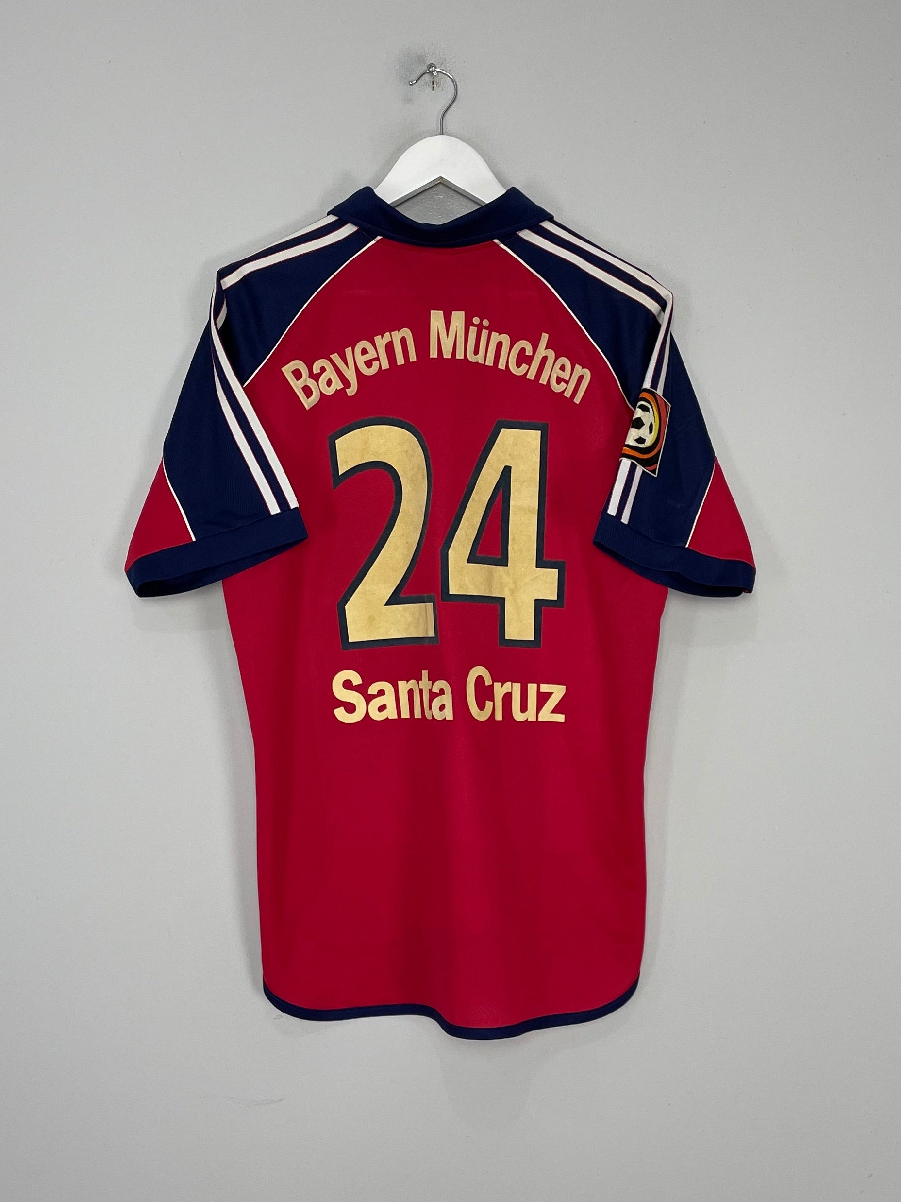 1999/01 BAYERN MUNICH SANTA CRUZ #24 HOME SHIRT (M) ADIDAS