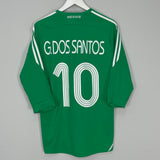 2008/09 MEXICO DOS SANTOS #10 HOME SHIRT (M) ADIDAS