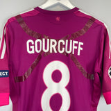 2011/12 LYON GOURCUFF #8 *MATCH ISSUE* C/L THIRD SHIRT (XL) ADIDAS