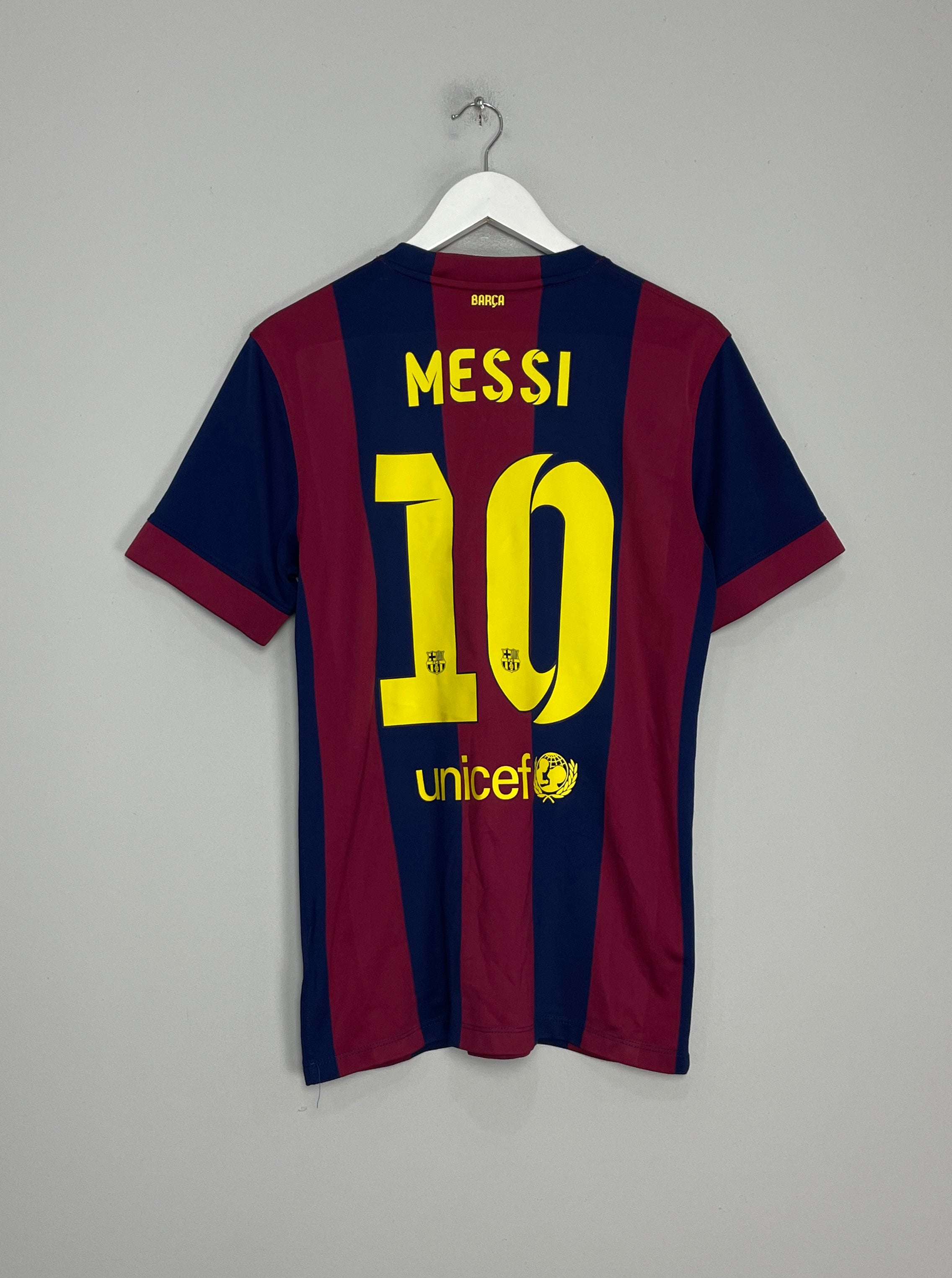 2014/15 BARCELONA MESSI #10 HOME SHIRT (M) NIKE