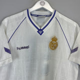 1990/91 REAL MADRID #9 HOME SHIRT (XL) HUMMEL