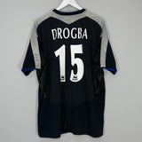 2004/05 CHELSEA DROGBA #15 AWAY SHIRT (XXL) UMBRO