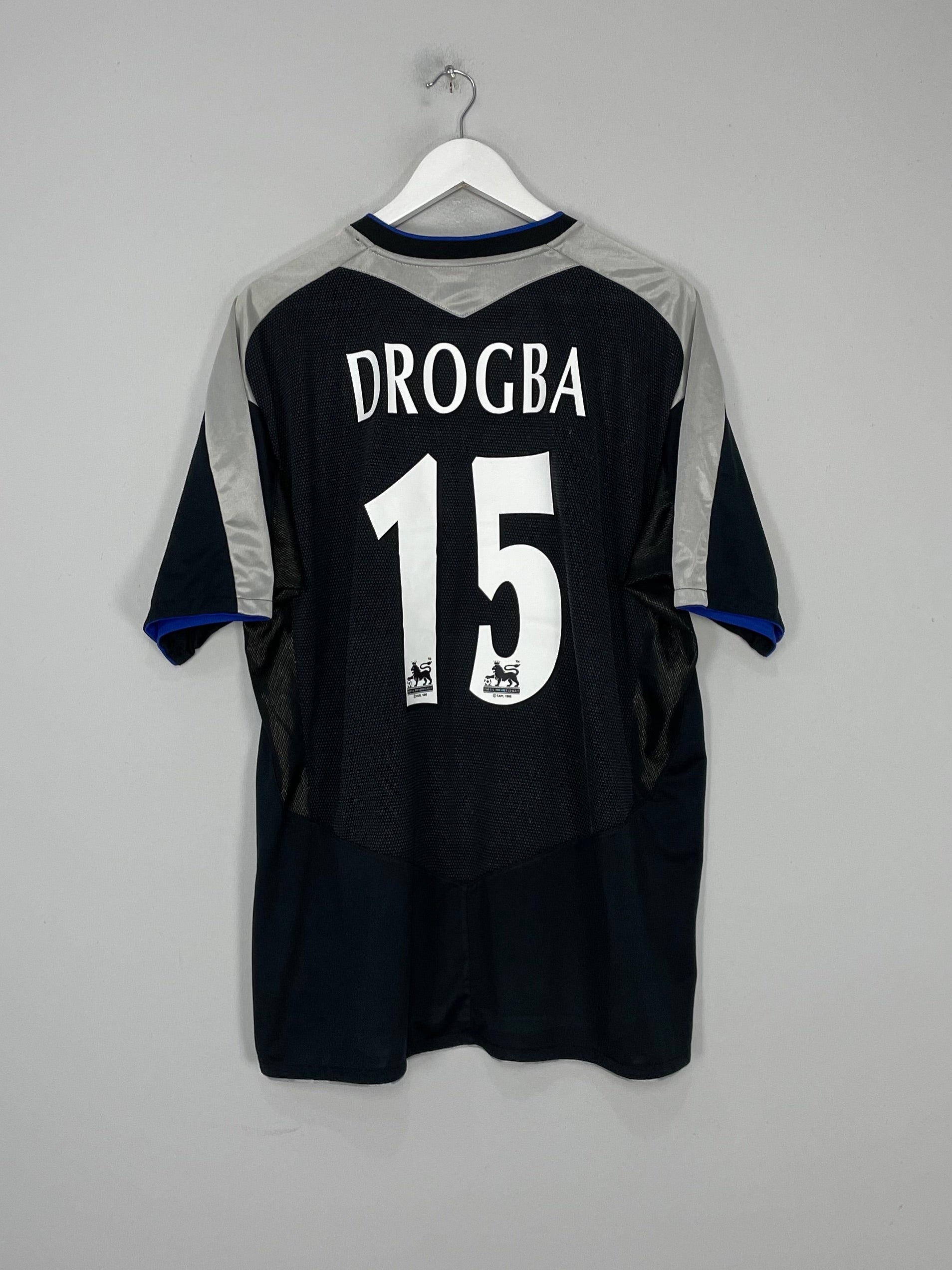 2004/05 CHELSEA DROGBA #15 AWAY SHIRT (XXL) UMBRO