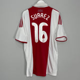 2009/10 AJAX SUAREZ #16 HOME SHIRT (XL) ADIDAS