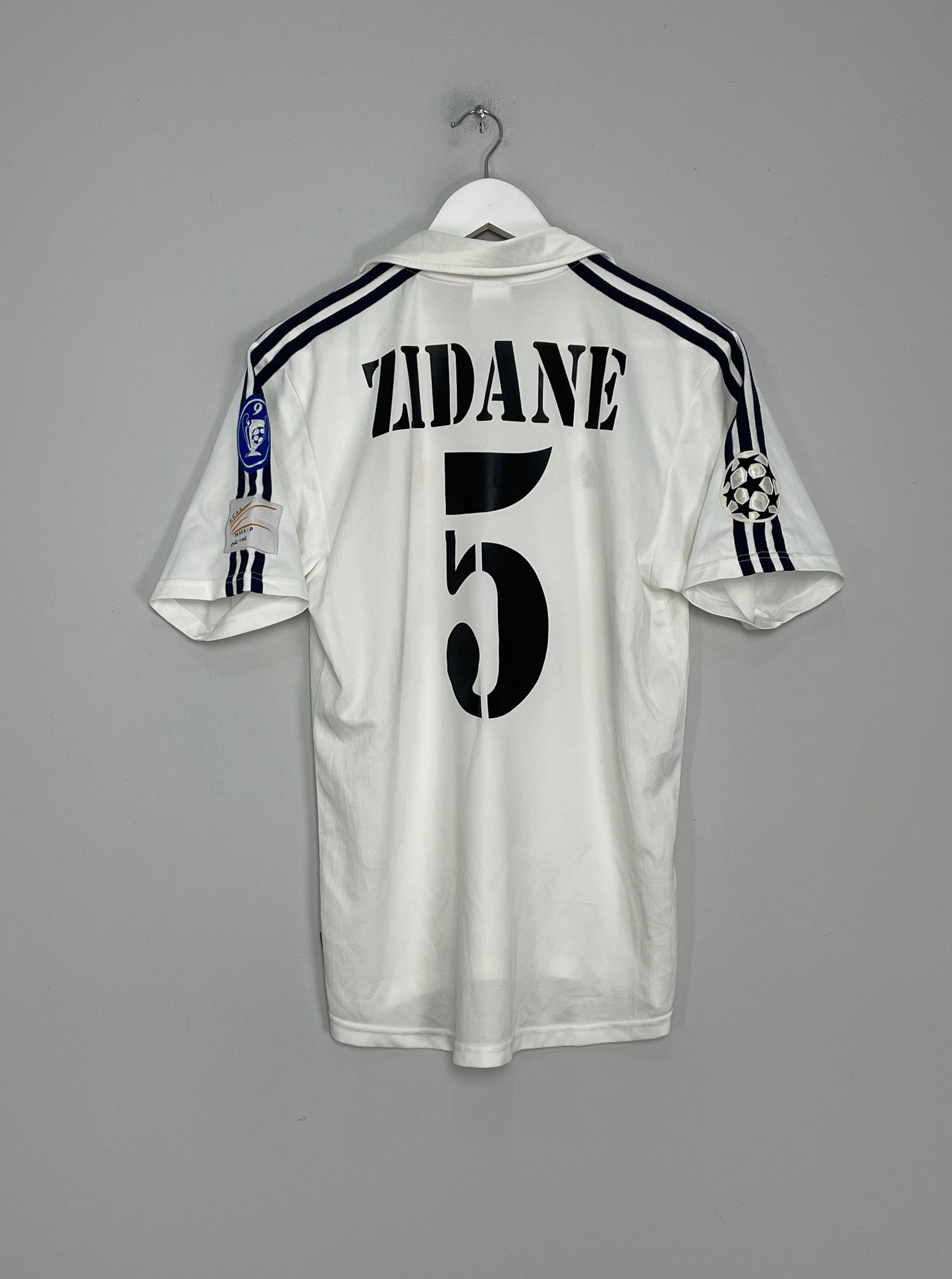 2002/03 REAL MADRID ZIDANE #5 C/L HOME SHIRT (S) ADIDAS