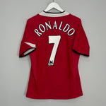 2004/06 MANCHESTER UNITED RONALDO #7 HOME SHIRT (M) NIKE