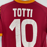 2007/08 ROMA TOTTI #10 HOME SHIRT (M) KAPPA