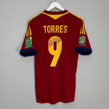 2012/13 SPAIN TORRES #9 HOME SHIRT (M) ADIDAS