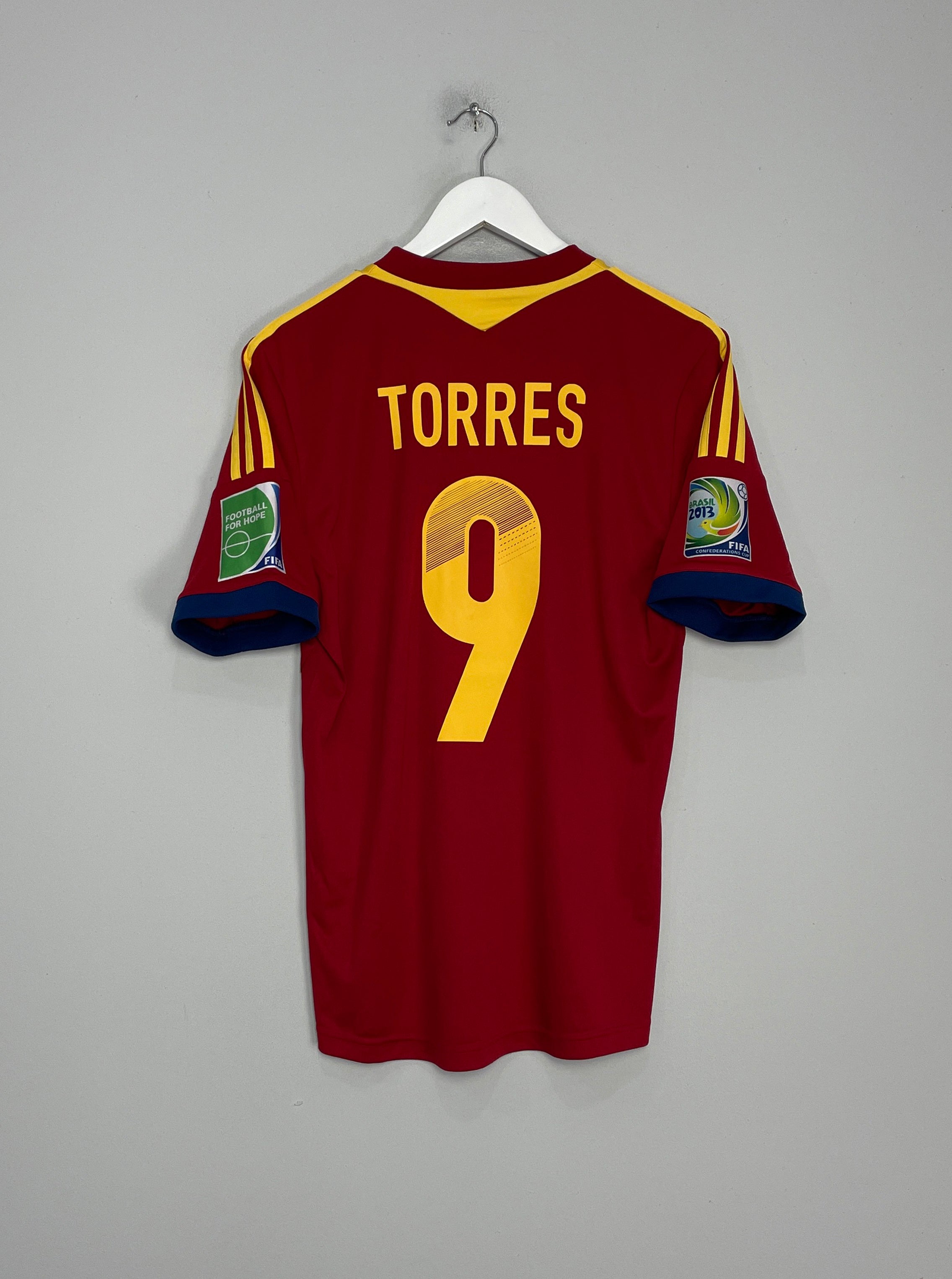 2012/13 SPAIN TORRES #9 HOME SHIRT (M) ADIDAS