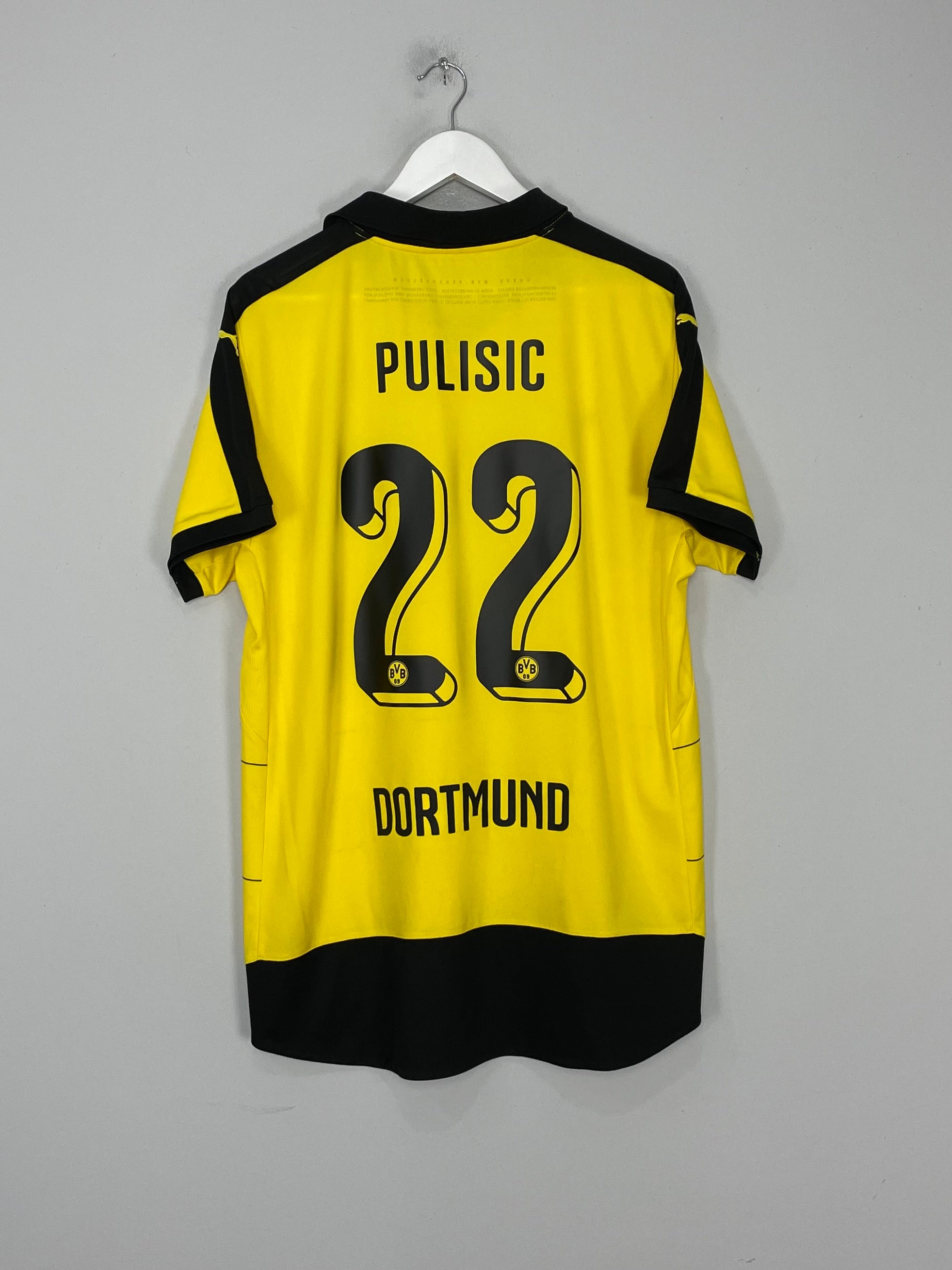 2015/16 DORTMUND PULISIC #22 HOME SHIRT (XL) PUMA