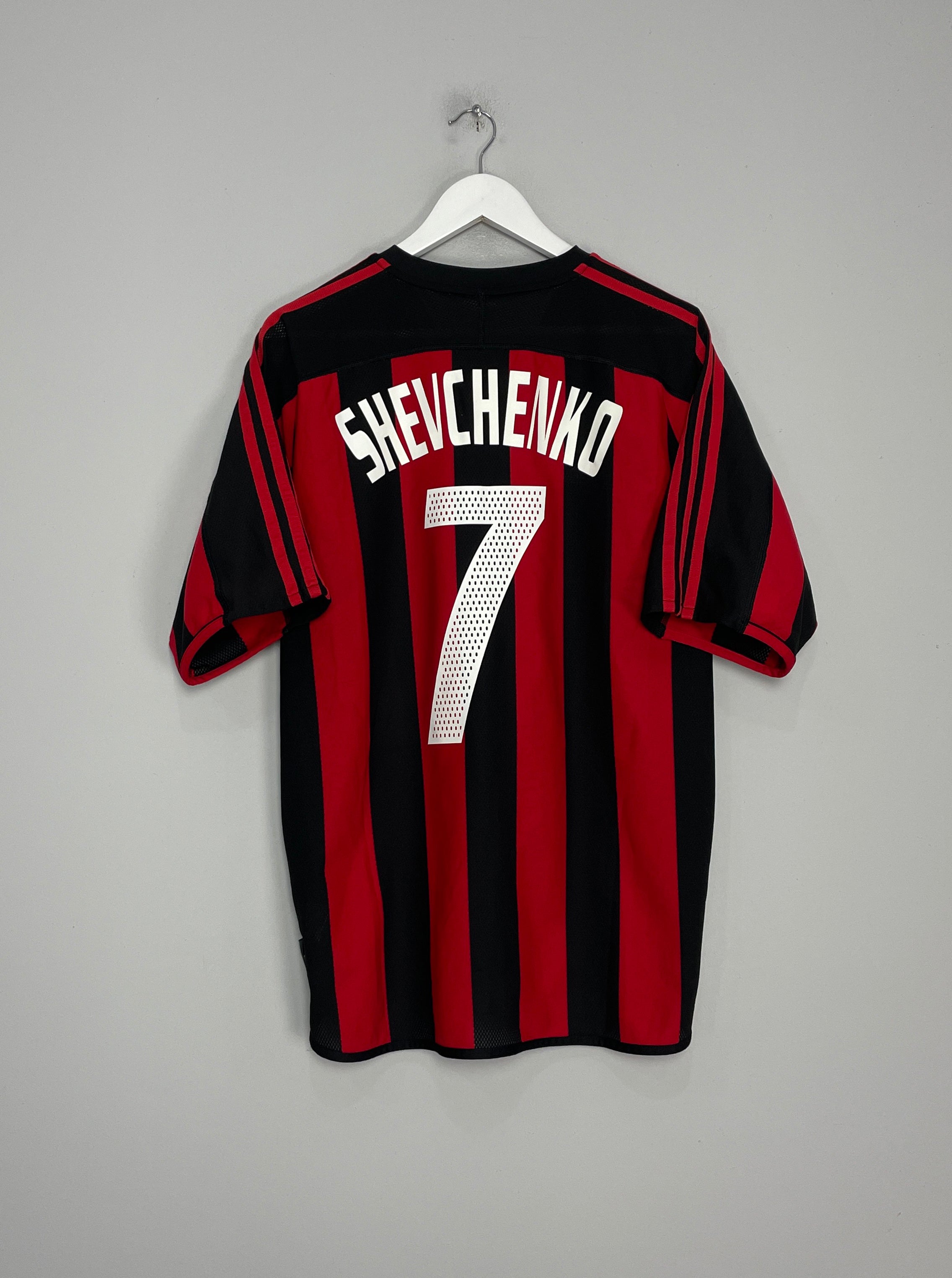 2003/04 AC MILAN SHEVCHENKO #7 HOME SHIRT (L) ADIDAS