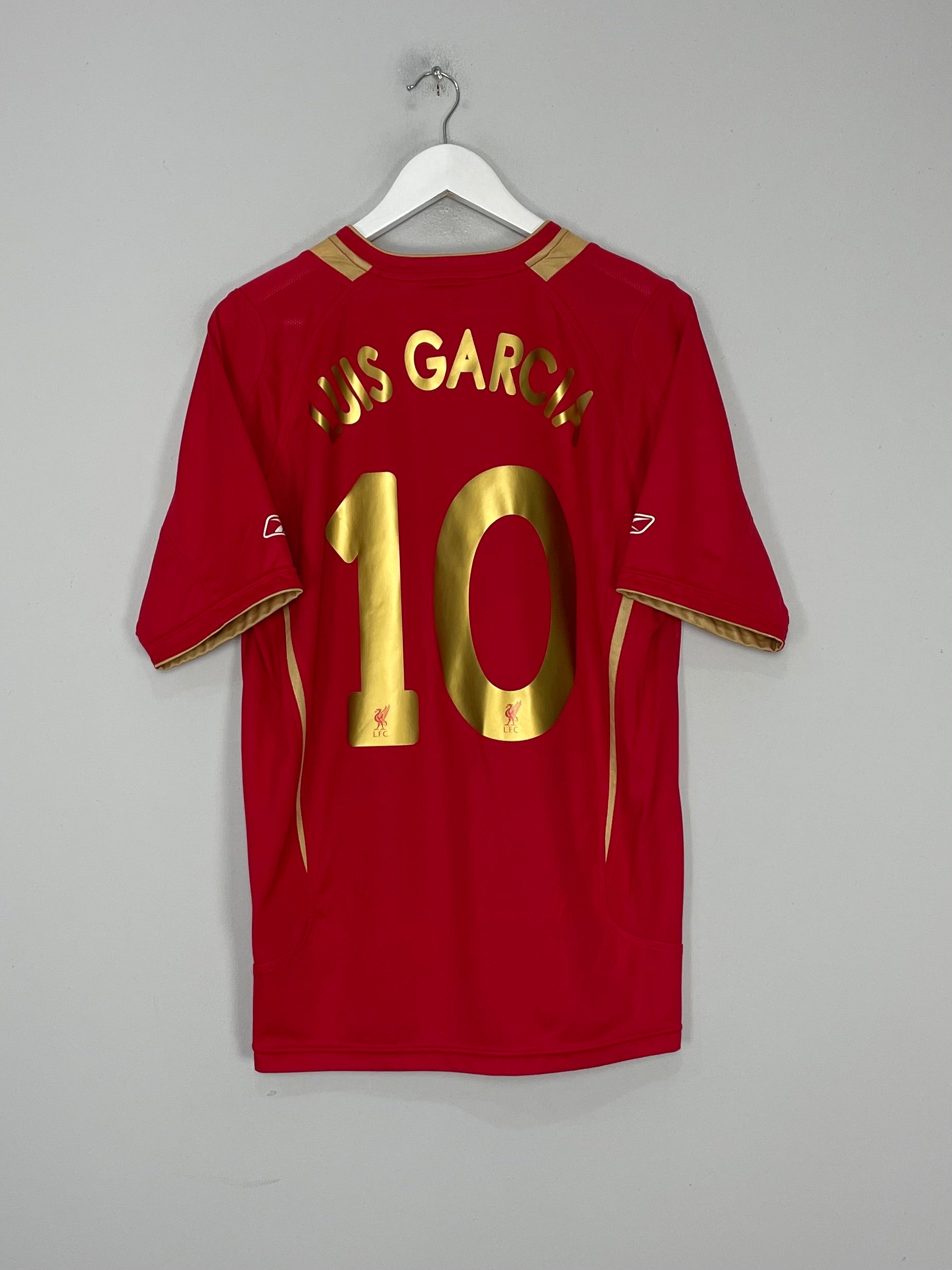 2005/06 LIVERPOOL LUIS GARCIA #10 HOME SHIRT (M) REEBOK