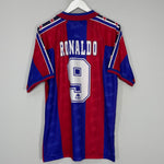 1995/97 BARCELONA RONALDO #9 HOME SHIRT (M) KAPPA