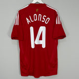 2008/10 LIVERPOOL ALONSO #14 HOME SHIRT (L) ADIDAS